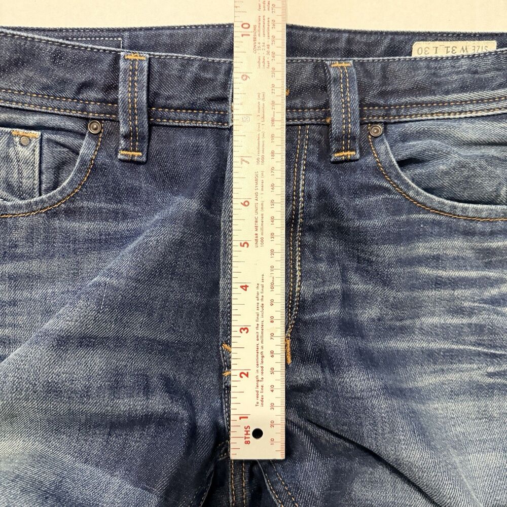 Diesel Larkee Mens 31x30 *33x29 Blue Regular Straight Button Fly Jeans 0073N - Picture 10 of 16
